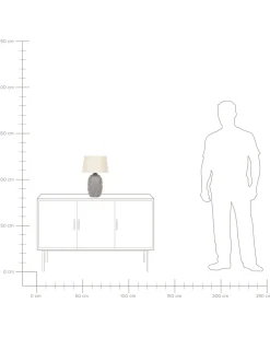 Beliani Poytavalaisin Keraaminen Harmaa/Beige Ferrey Cheap