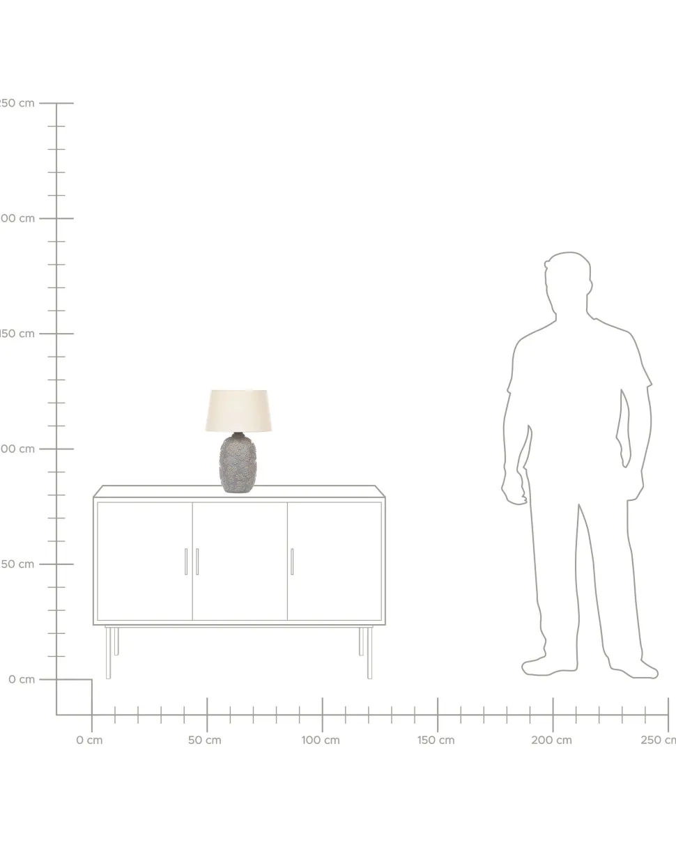 Beliani Poytavalaisin Keraaminen Harmaa/Beige Ferrey Cheap