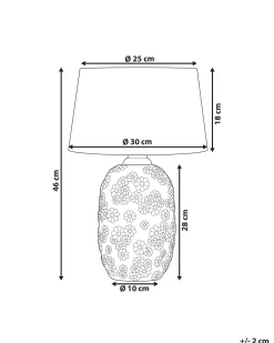 Beliani Poytavalaisin Keraaminen Harmaa/Beige Ferrey Cheap