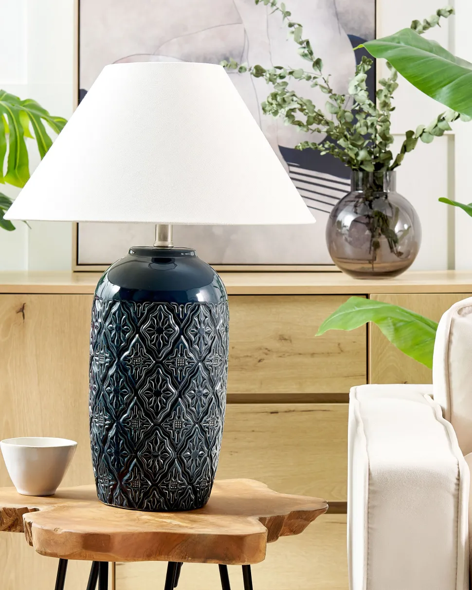 Beliani Poytavalaisin Keraaminen Tummansininen Telire Best