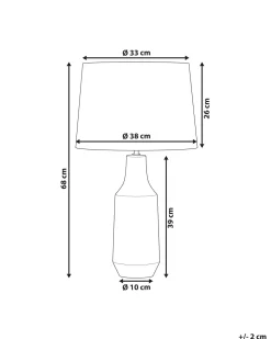 Beliani Poytavalaisin Keraaminen Musta Shebelle Hot