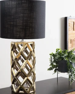 Beliani Poytavalaisin Keraaminen Musta/Kulta Selja Shop