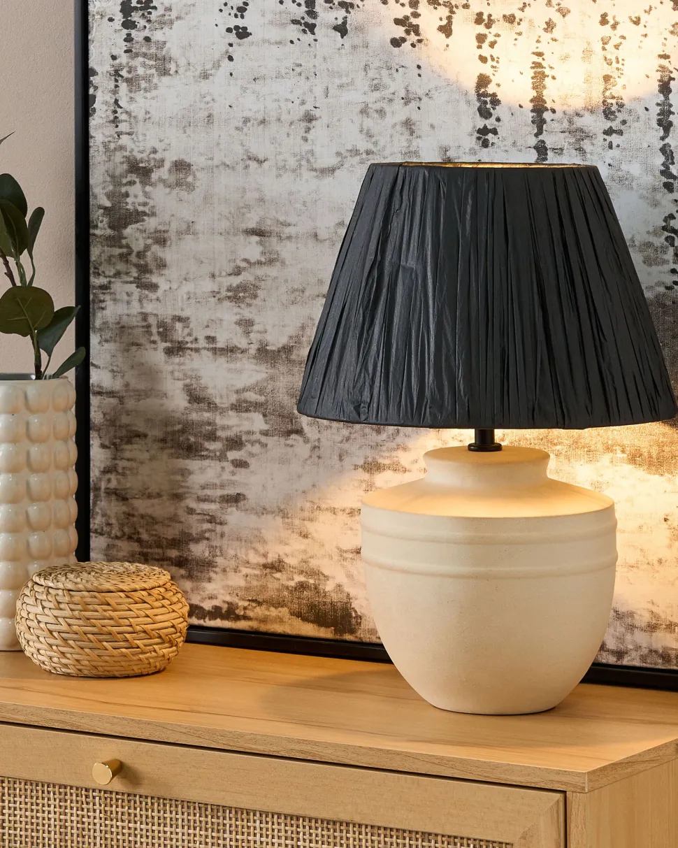 Beliani Poytavalaisin Keraaminen Beige/Musta Tigre Cheap