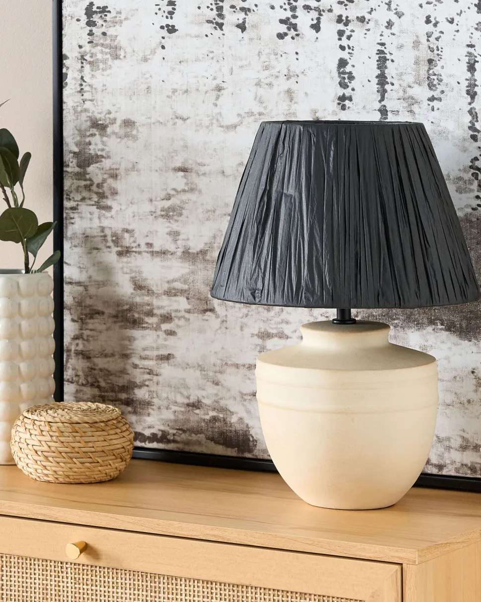 Beliani Poytavalaisin Keraaminen Beige/Musta Tigre Cheap