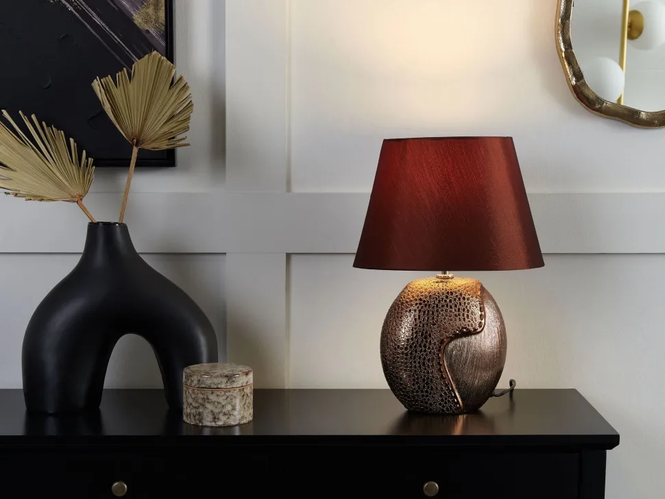 Beliani Poytavalaisin Keraaminen Ruskea Argun Cheap