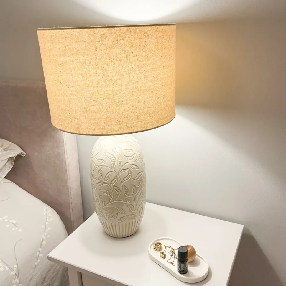 Beliani Poytavalaisin Keraaminen Beige Salza New