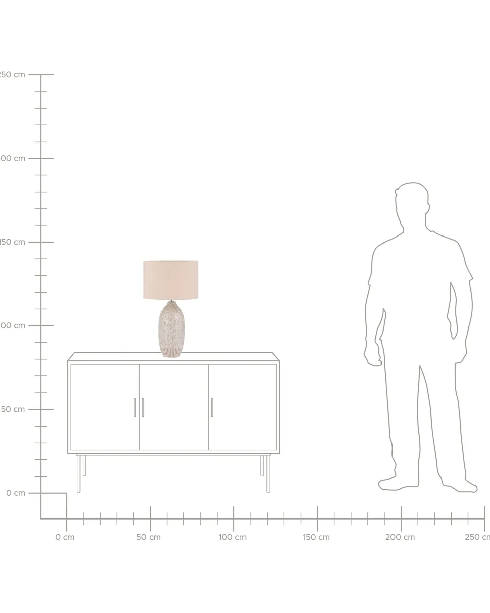 Beliani Poytavalaisin Keraaminen Beige Salza New