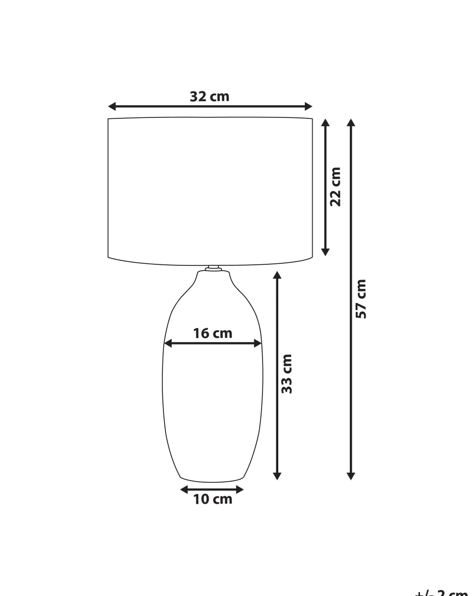 Beliani Poytavalaisin Keraaminen Beige Salza New