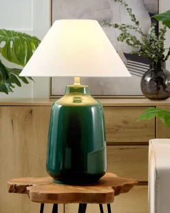 Beliani Poytavalaisin Keraaminen Tummanvihrea Careta Clearance