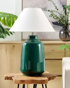 Beliani Poytavalaisin Keraaminen Tummanvihrea Careta Clearance