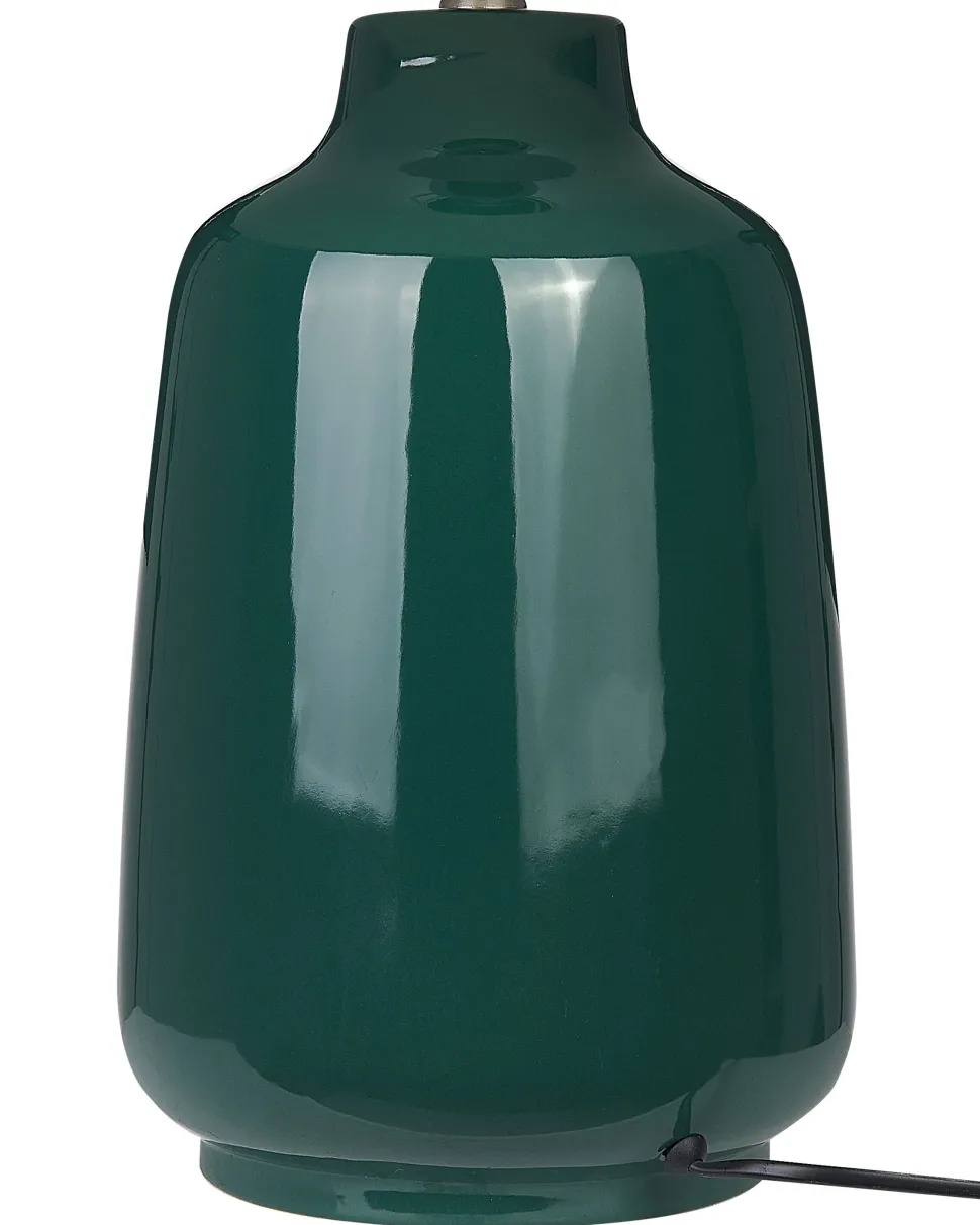 Beliani Poytavalaisin Keraaminen Tummanvihrea Careta Clearance