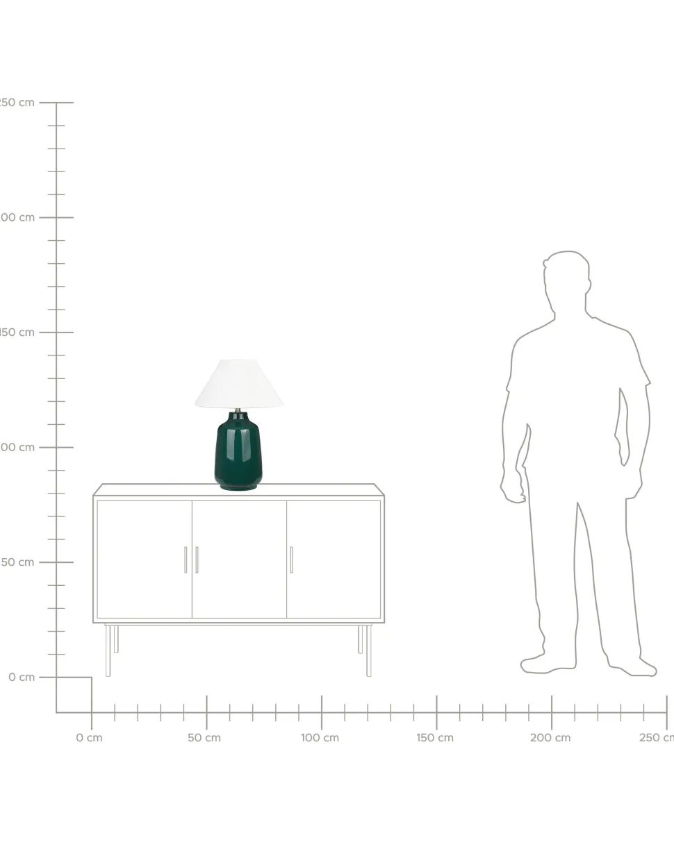 Beliani Poytavalaisin Keraaminen Tummanvihrea Careta Clearance