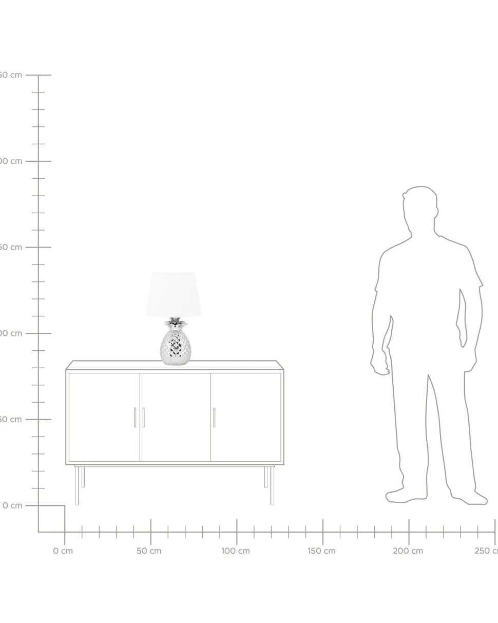 Beliani Poytavalaisin Keraaminen Hopea Pineapple Cheap