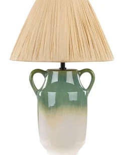 Beliani Poytavalaisin Keraaminen Vihrea/Valkoinen Limones Discount