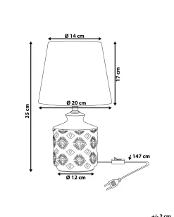Beliani Poytavalaisin Keraaminen Beige Rosanna Fashion
