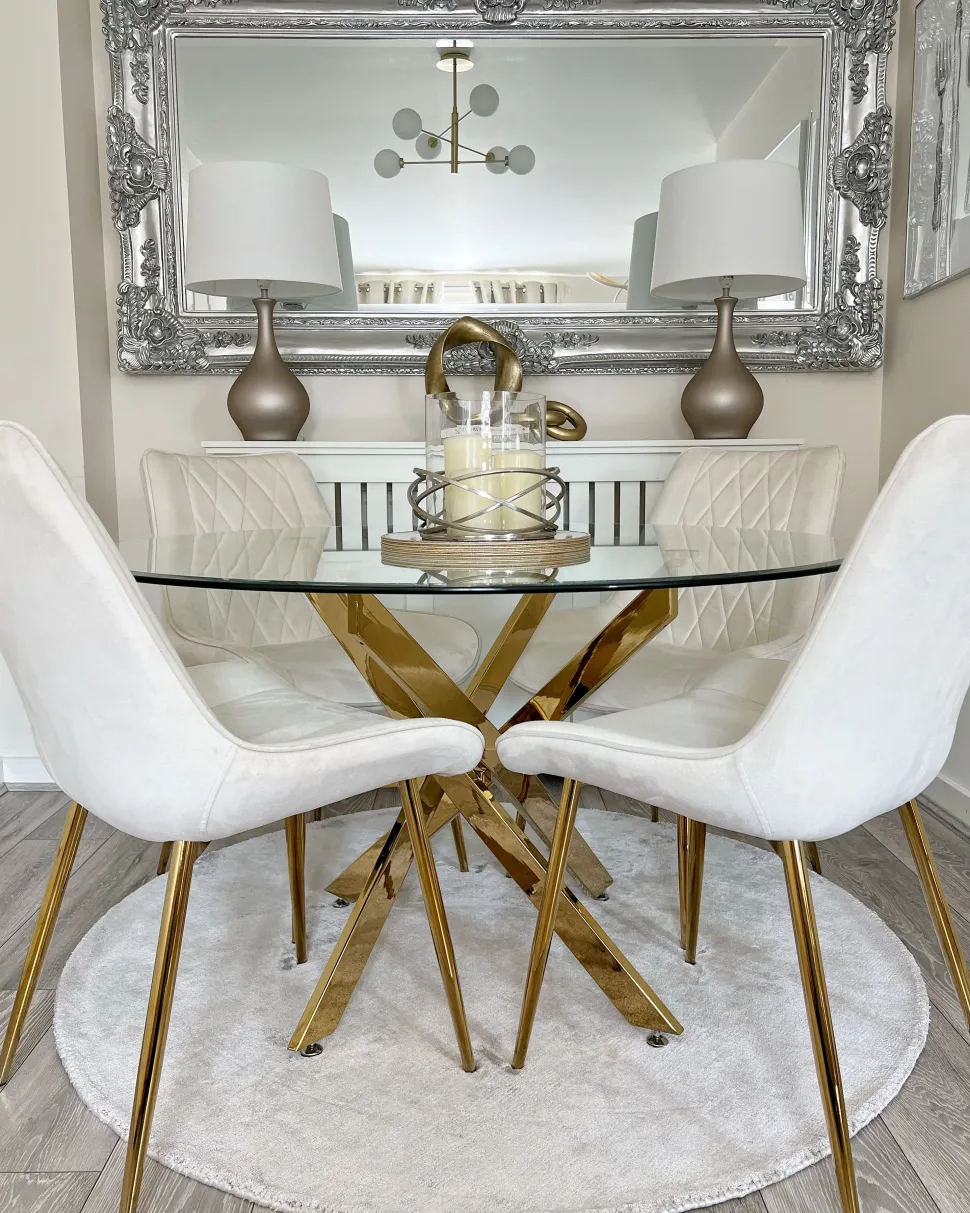 Beliani Poytavalaisin Keraaminen Kulta Salla Fashion