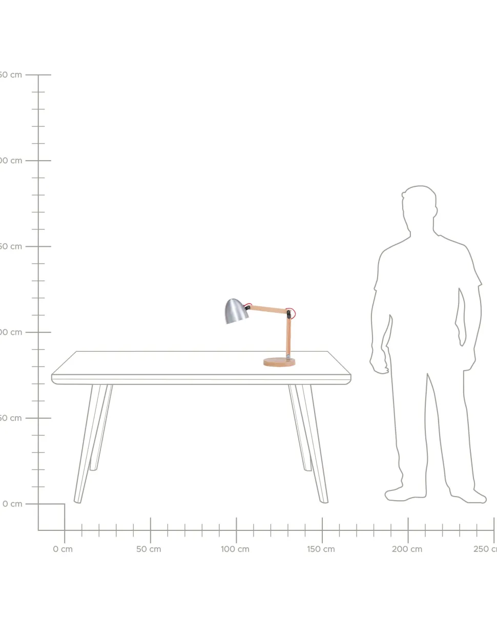 Beliani Poytavalaisin Kumipuu Hopea/Vaalea Puu Veleka Store