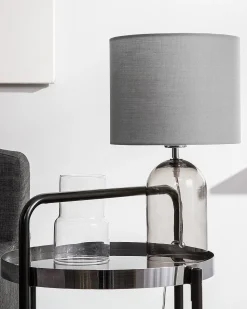 Beliani Poytavalaisin Lasi Kirkas/Harmaa Devoll New