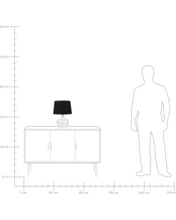 Beliani Poytavalaisin Lasi Kirkas/Musta Osum Hot