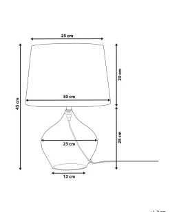 Beliani Poytavalaisin Lasi Kirkas/Musta Osum Hot