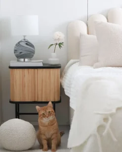 Beliani Poytavalaisin Lasi Valkoinen Uele Shop