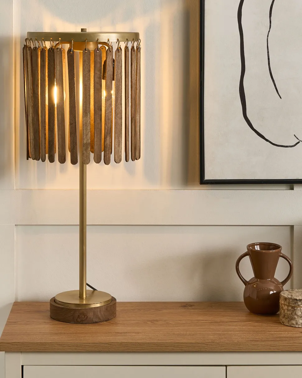 Beliani Poytavalaisin Mangopuu Tumma Puu/Messinki Sabari Discount