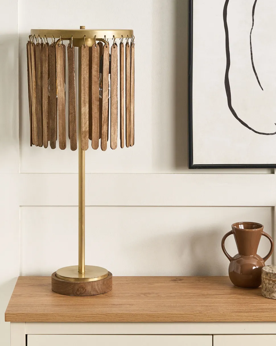 Beliani Poytavalaisin Mangopuu Tumma Puu/Messinki Sabari Discount