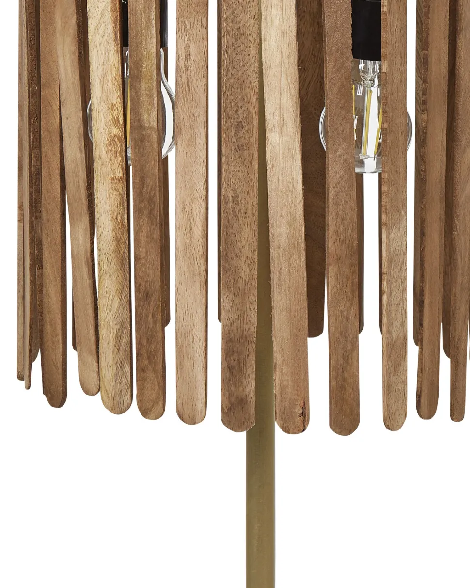 Beliani Poytavalaisin Mangopuu Tumma Puu/Messinki Sabari Discount