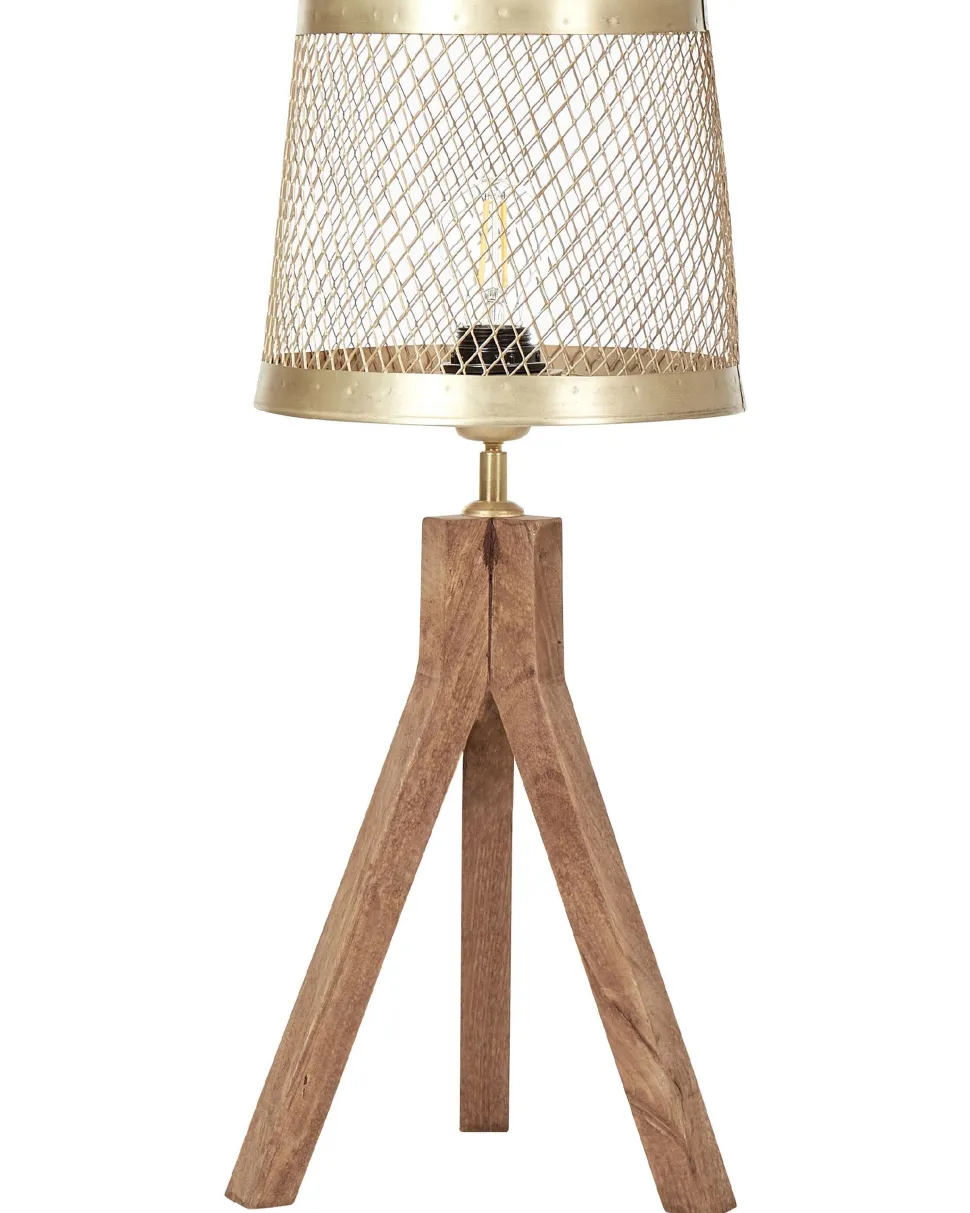 Beliani Poytavalaisin Mangopuu Tumma Puu/Messinki Beki Fashion