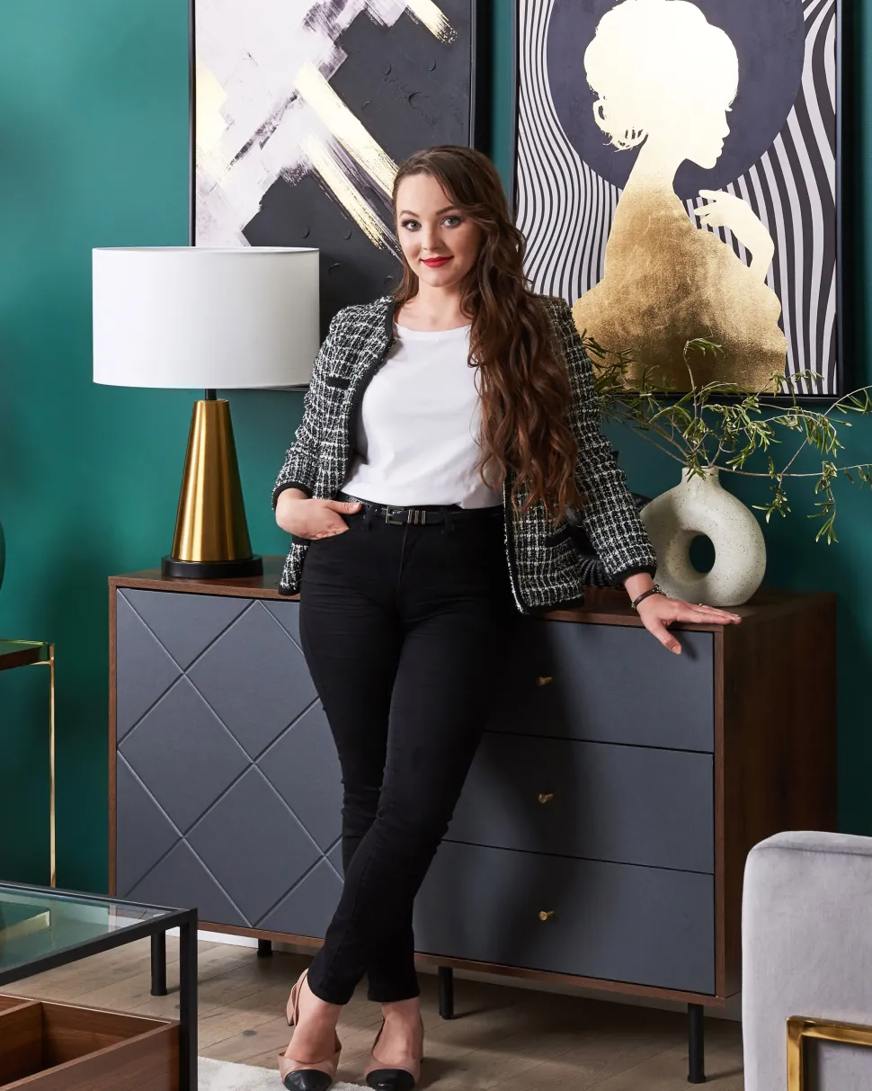 Beliani Poytavalaisin Metalli Beige/Kulta Sandon Store