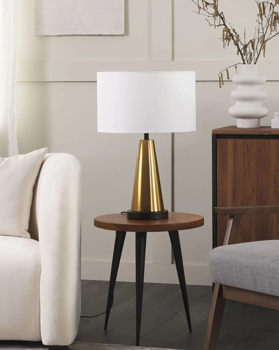 Beliani Poytavalaisin Metalli Beige/Kulta Sandon Store