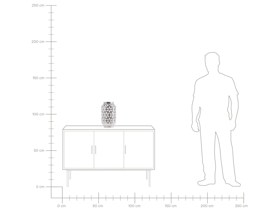 Beliani Poytavalaisin Metalli Keskikokoinen Hopea Sajo New