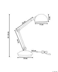 Beliani Poytavalaisin Metalli Valkoinen Helmand Online