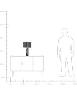 Beliani Poytavalaisin Posliini Musta/Hopea Aiken Fashion