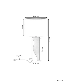 Beliani Poytavalaisin Posliini Musta/Hopea Aiken Fashion