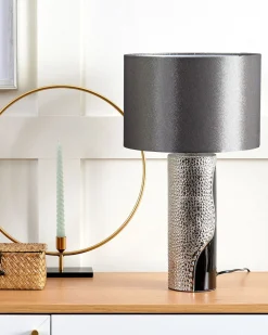 Beliani Poytavalaisin Posliini Musta/Hopea Aiken Fashion