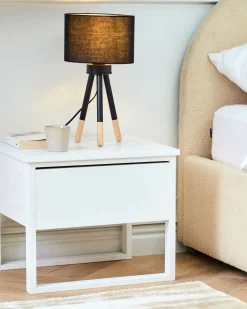 Beliani Poytavalaisin Saarni Musta 2 Kpl Tobol Sale