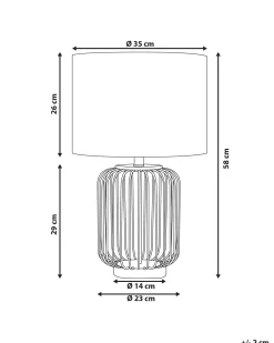 Beliani Poytavalaisin Teras Valkoinen/Kulta Thouet Online