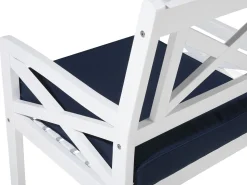 Beliani Puinen Istuinryhma Puutarhaan Sininen Baltic Best Sale