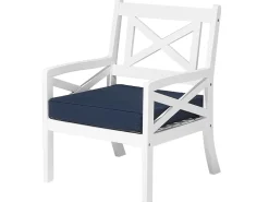 Beliani Puinen Istuinryhma Puutarhaan Sininen Baltic Best Sale