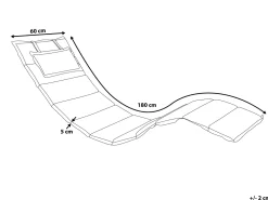 Beliani Punainen Lepotuolin Pehmustetyyny 180 X 60 Cm Brescia Cheap