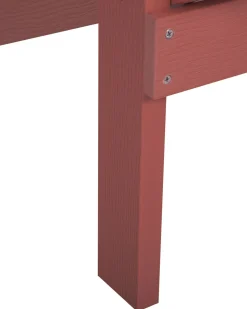Beliani Punainen Puutarhatuoli Adirondack Store