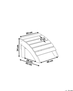 Beliani Punainen Rahi Adirondack Sale