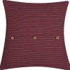 Beliani Punainen Raidallinen Kangas Koristetyyny 45 X 45 Cm Campanula Cheap
