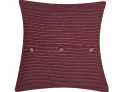 Beliani Punainen Raidallinen Kangas Koristetyyny 45 X 45 Cm Campanula Cheap