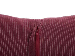 Beliani Punainen Raidallinen Kangas Koristetyyny 45 X 45 Cm Campanula Cheap