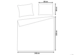 Beliani Pussilakanasetti Puuvilla Tummansininen 220 X 240 Cm Harmonridge Sale