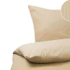 Beliani Pussilakanasetti Satiinipuuvillaa 135 X 200 Cm Beige Avondale New