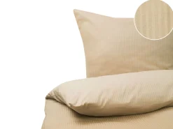 Beliani Pussilakanasetti Satiinipuuvillaa 135 X 200 Cm Beige Avondale New