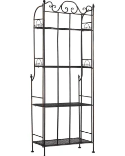 Beliani Puutarhahylly Musta Metalli Isernia Store